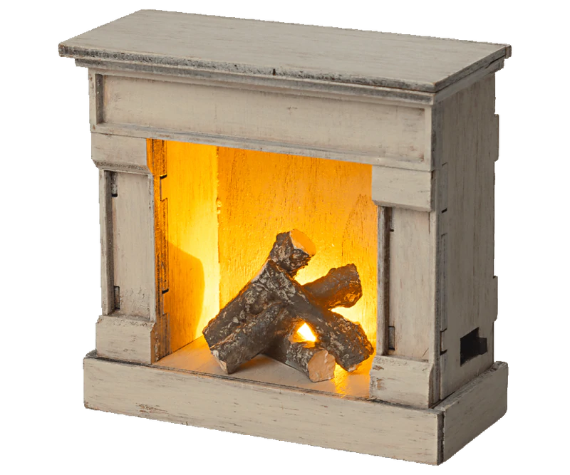 Little Friends Fireplace in Off White