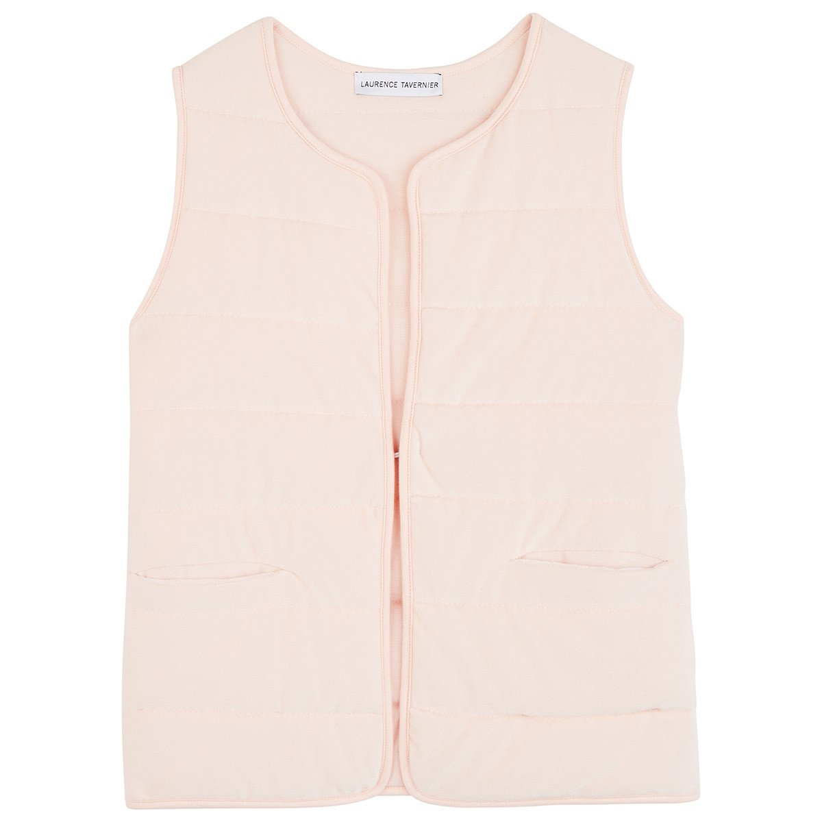Odeon Quilted Vest in Dragee Pink