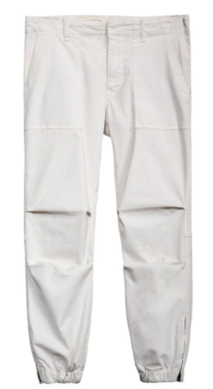 Cropped Military Pant in Eggshell