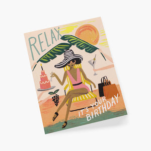 Relax Birthday Card