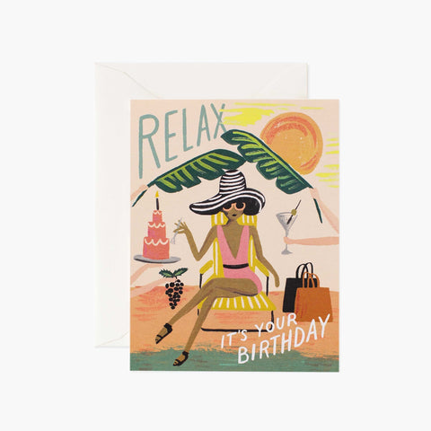 Relax Birthday Card