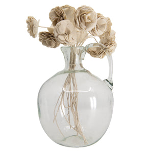 Jug Roi Vase in Clear Glass