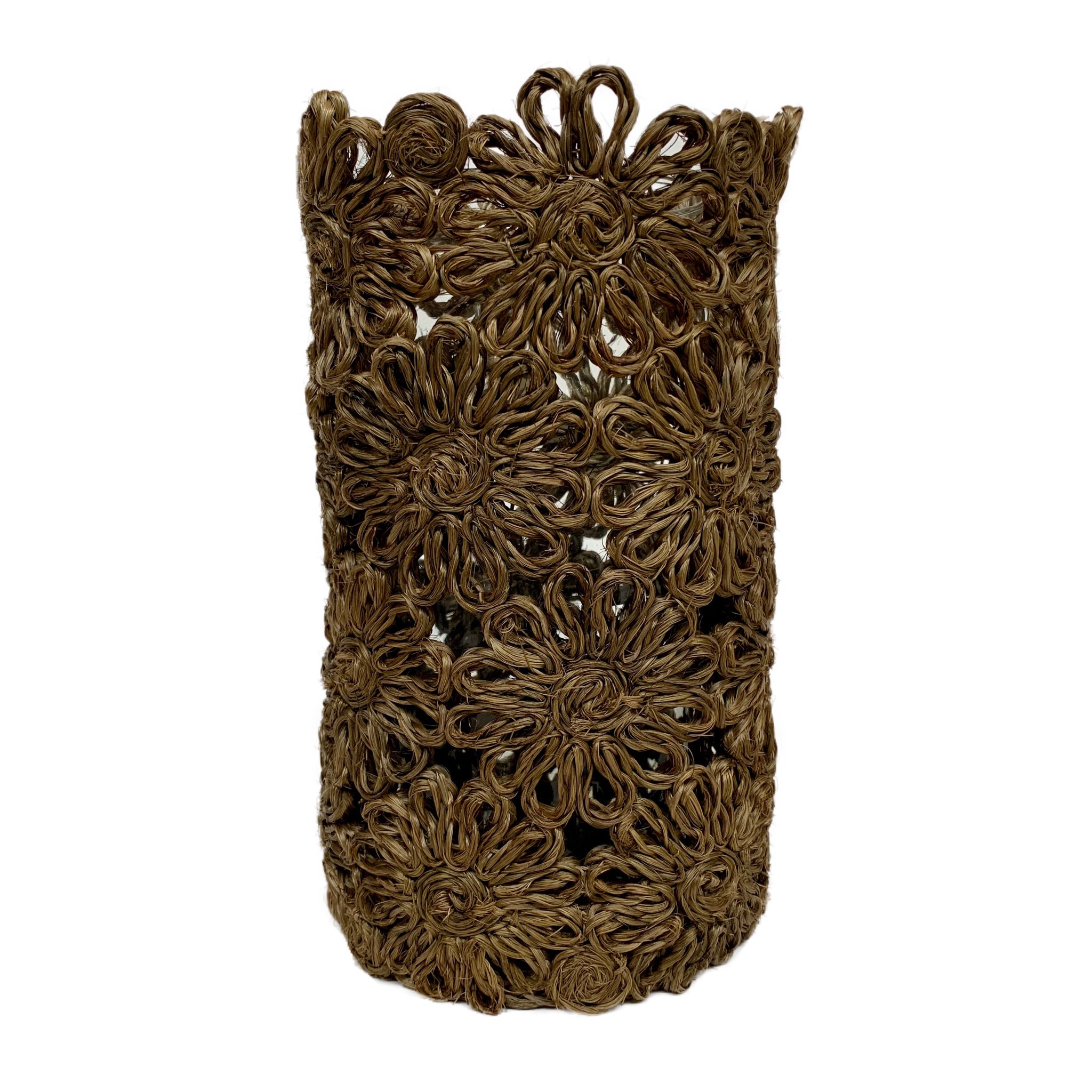 Flower Basket Vase in Natural