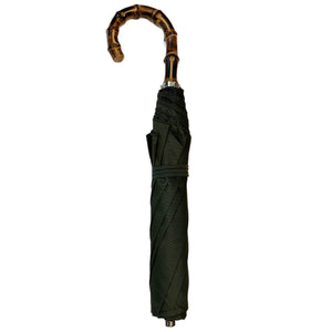 Bamboo Handled Umbrella in Army Green