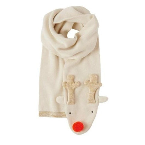 Knitted Reindeer Scarf