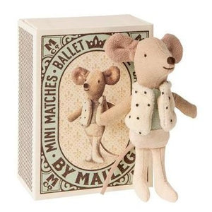 Little Brother Mouse Dancer in Matchbox
