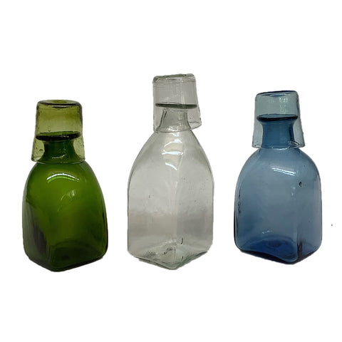 Bouteille Carré Petit Carafe Set in Clear Glass