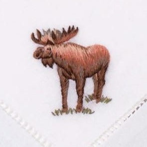 Embroidered Frontier Animals Cocktail Napkins