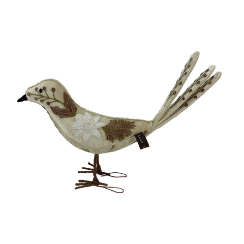 Aristo Velvet Standing Bird in Cashmere