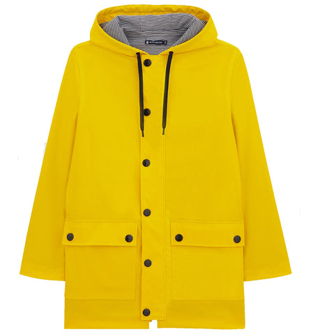 Hooded Rain Jacket in Yellow