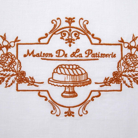 Delice Embroidered Tea Towel