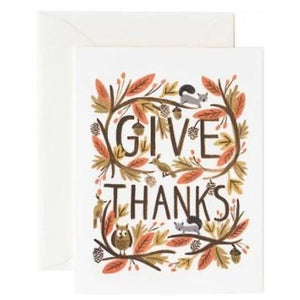 Thankful Forest Illustrated Greeting Card