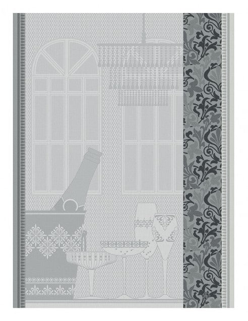 Ambiance Bulle Tea Towel in Silver