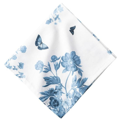 Field of Flowers Dinner Napkin in Chambray
