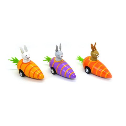 Bunny Carrot Pullback Racer in Yellow