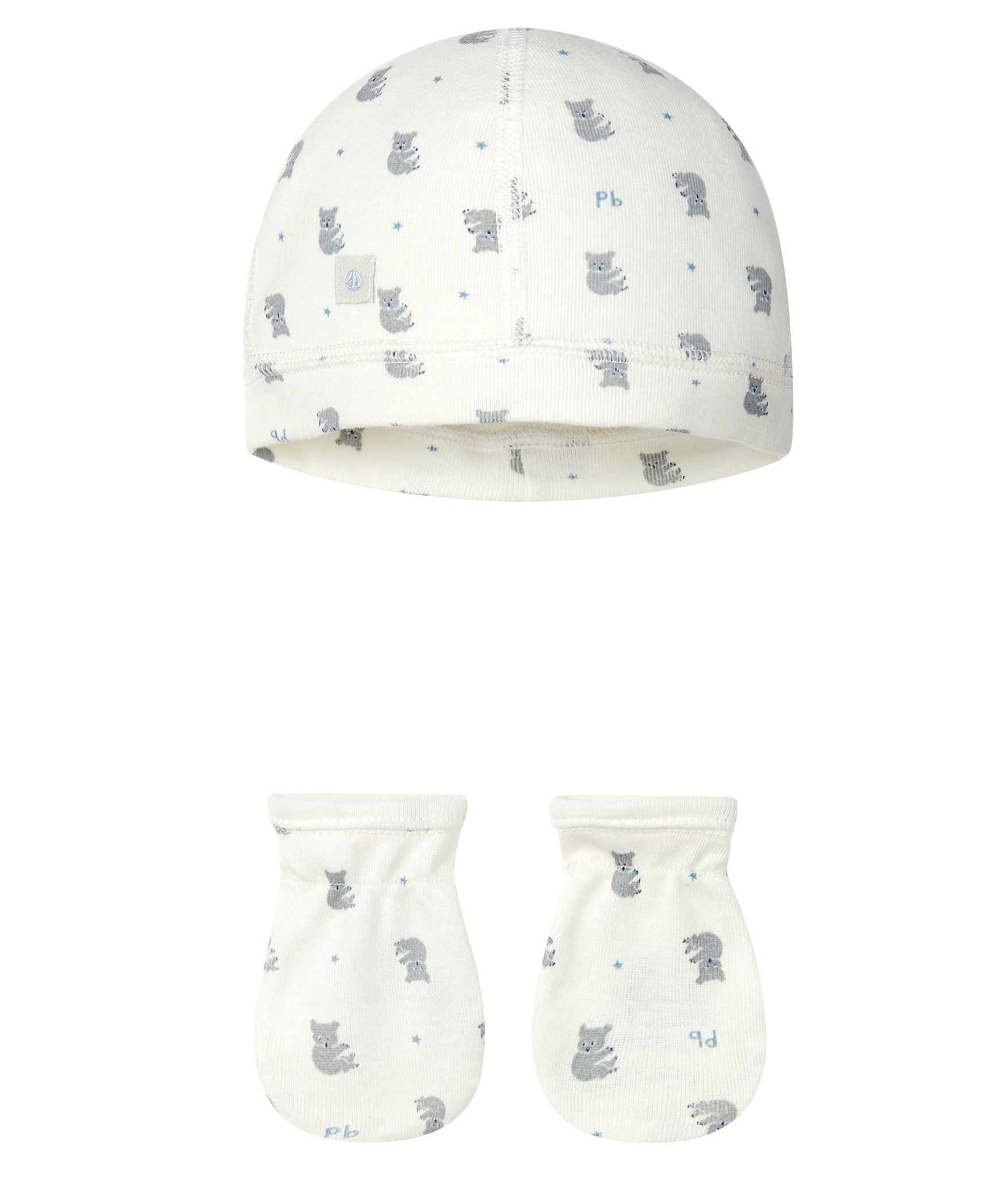 Taden Koala Baby Hat + Mittens Set