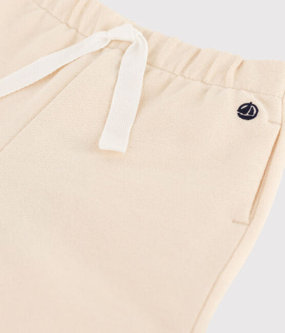 Lounge Pants with Tie Waist in Cream