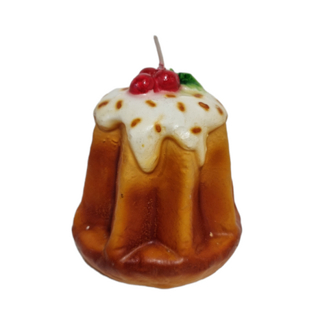Decorated Petite Pandoro Pastry Candle