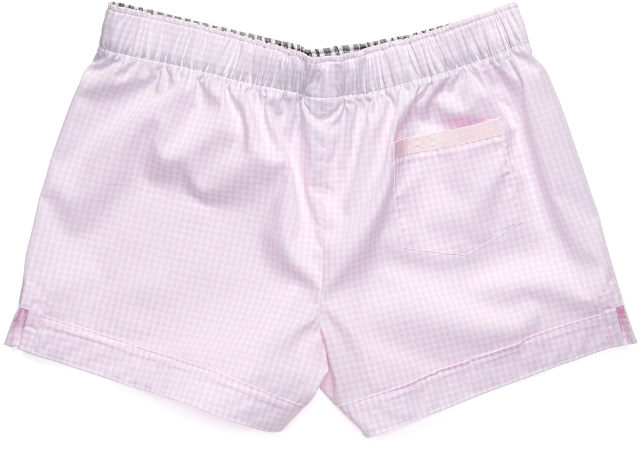 The Gingham Boxers in Pale Pink