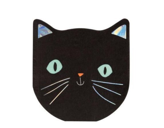 Black Cat Halloween Napkins