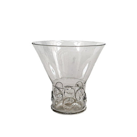 Crumpet Clear Glass Medium Vase