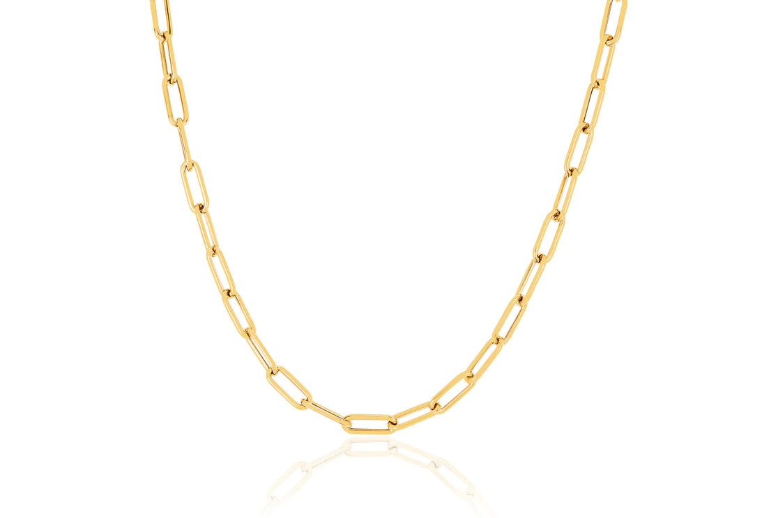 Jumbo Lola Chain Necklace in Yellow Gold