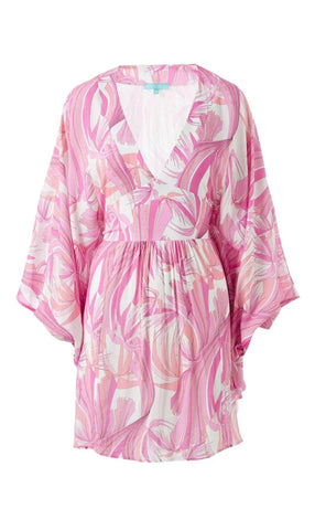 Grace Short Sleeve Coverup in Orchid