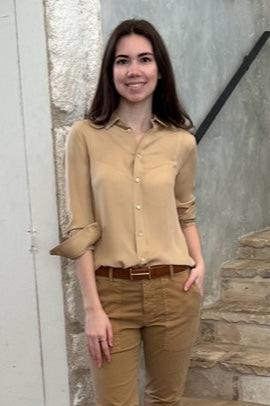 Gaia Slim Button Up Shirt in Khaki