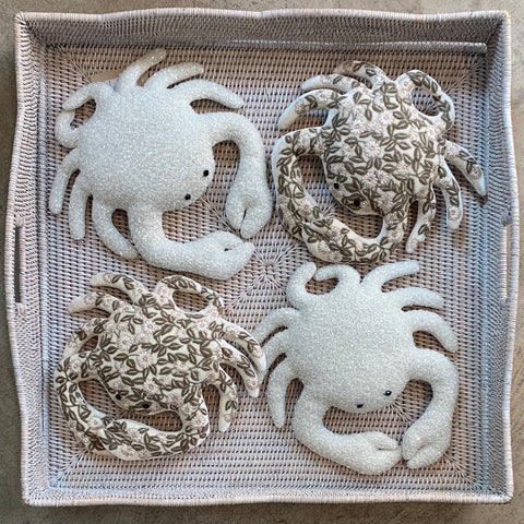 Moira Silk Velvet Crab in Ivory