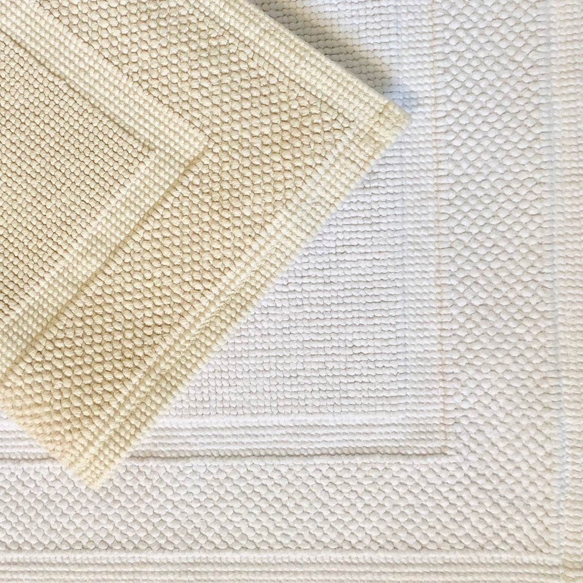 Eden Bath Mat in White | European décor for the modern household