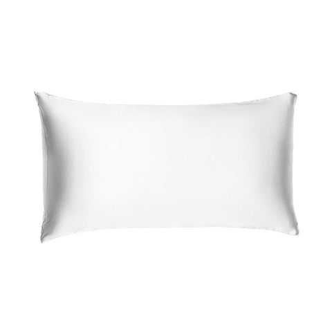 Silk Charmeuse King Pillowcase in White