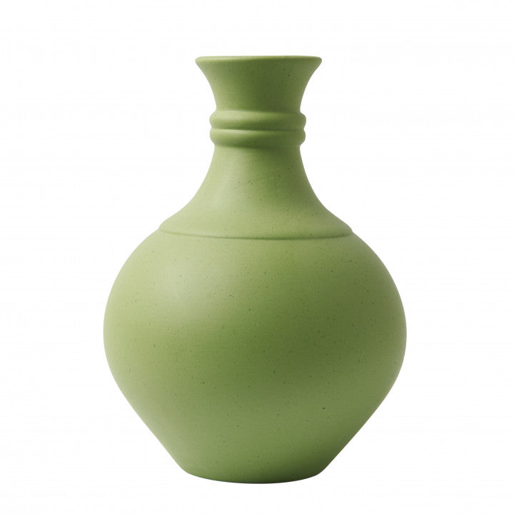 Ball Porcelain Flower Vase in Green