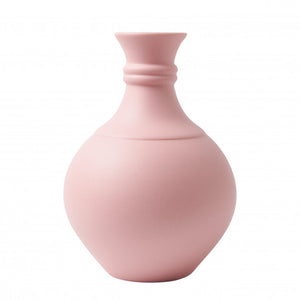 Ball Porcelain Flower Vase in Matte Pink