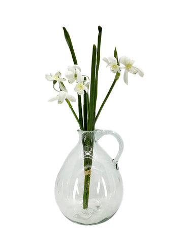 San Rocco Vase in Clear Glass