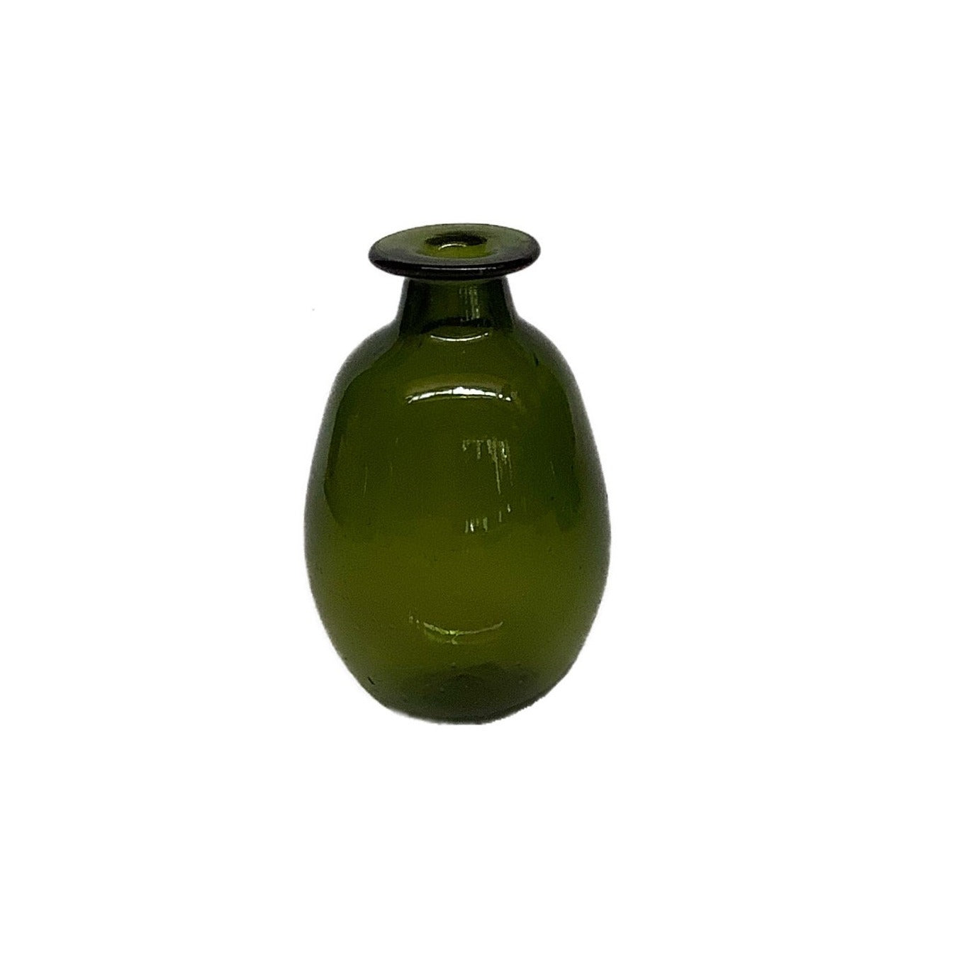 Amour Vase Sans Anse in Olive Glass