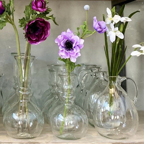 Jug Roi Vase in Clear Glass