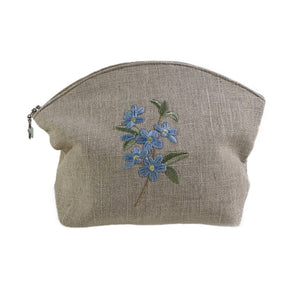 Apple Blossom Cosmetic Bag in Natural