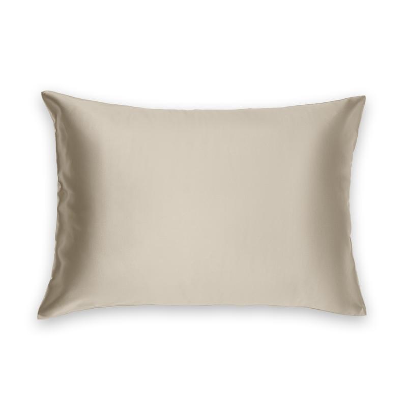 Silk Charmeuse Standard Pillowcase in Ivory