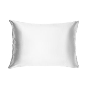 Silk Charmeuse Standard Pillowcase in White