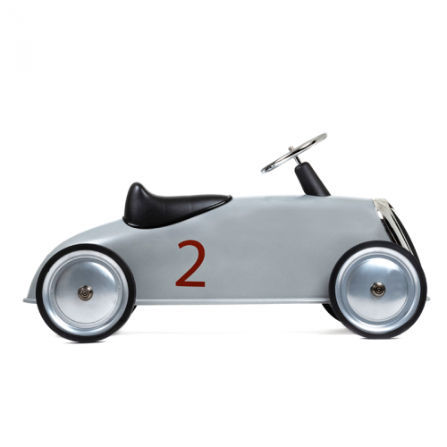 Rider Rideable Push Car in Silver