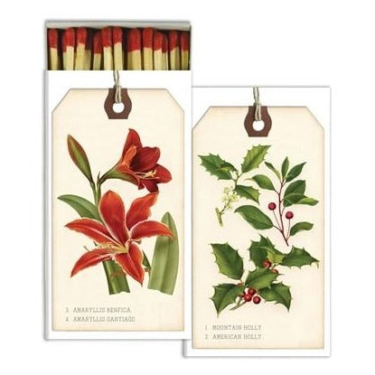 Holiday Botanical Tags Matches