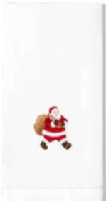 Embroidered Everyday Towel with Santa