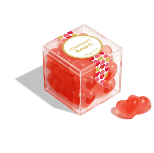 Strawberry Hearts Valentine's Candy Cube