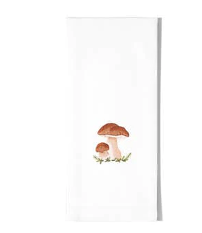 Embroidered Mushroom Everyday Towel