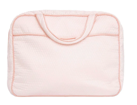 Weekender Travel Bag in Pink/Cream