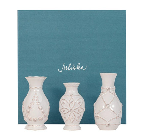 Jardins du Monde Mini Vase Trio Set