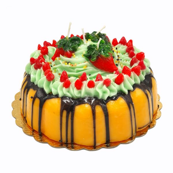 Strawberry Forest Bundt Cake Candle