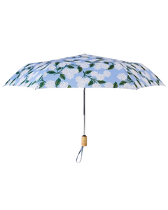 Hydrangea Wood Handled Umbrella