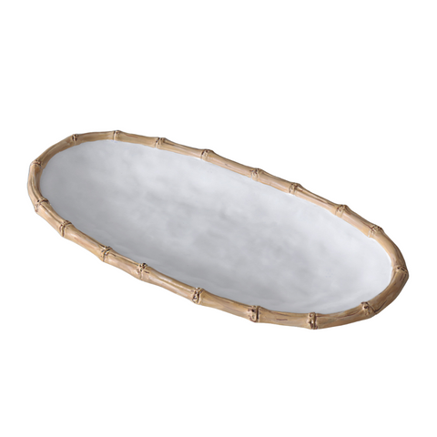 Vida Bamboo Oval Melamine Platter