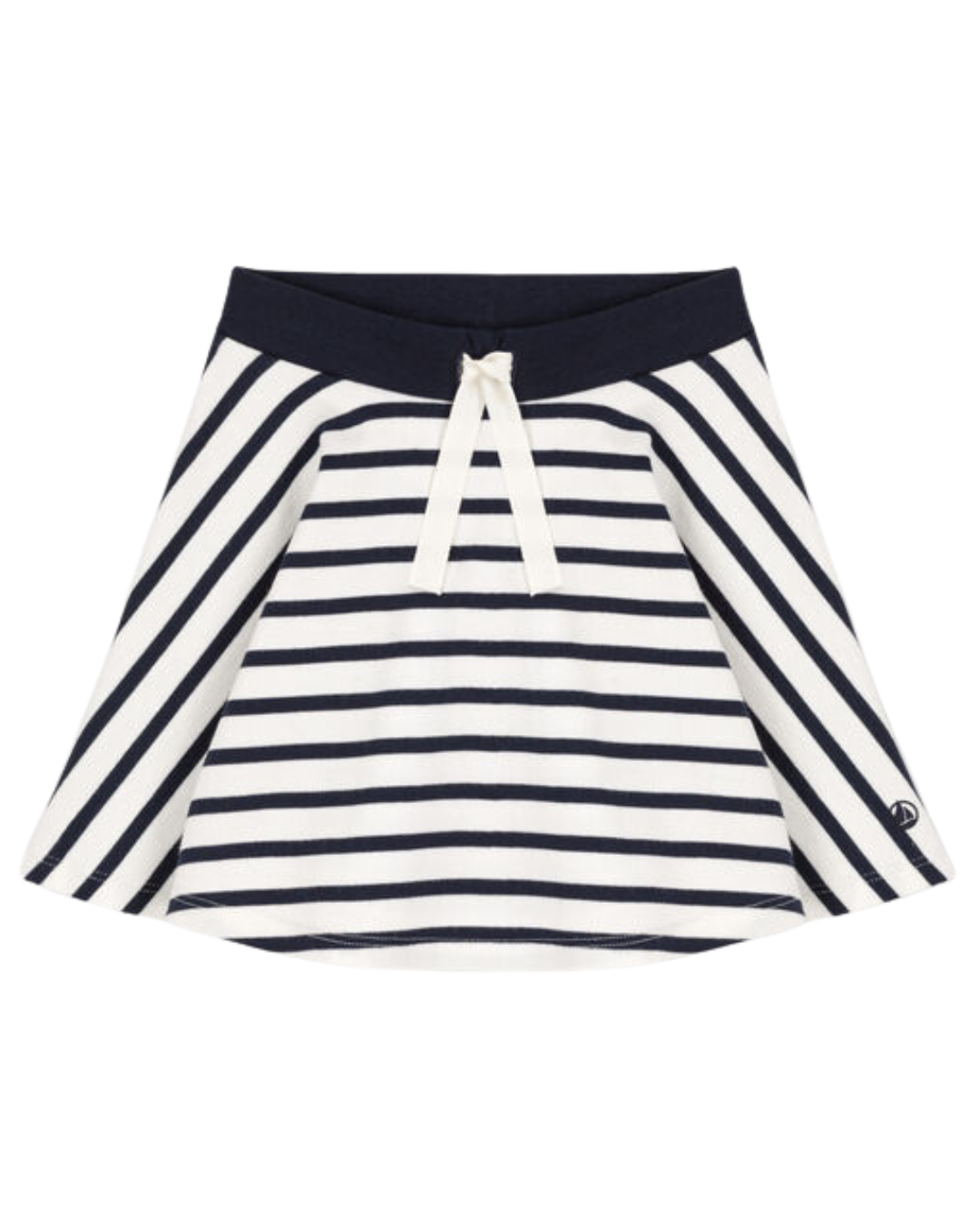 Striped Skirt in White/Navy